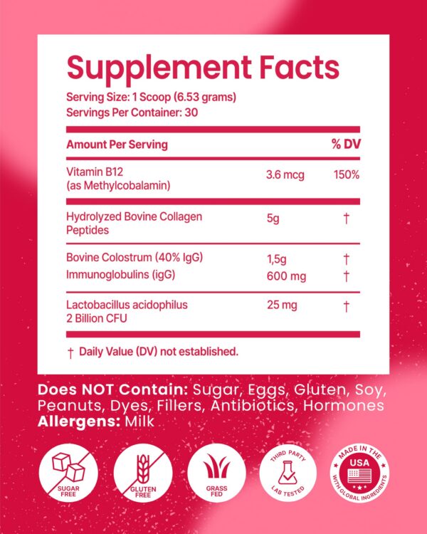 Frasco de polvo con etiqueta