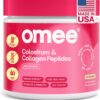 Frente del envase Omee Colostro Bovino y Colágeno