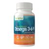 Frasco de cápsulas blandas Omega 3-6-9 con fórmula única