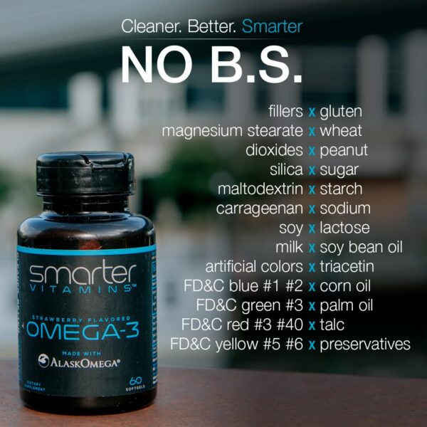 Cápsulas omega 3 con sabor berries sin sabor a pescado Smarter