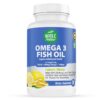 Etiqueta frontal de Omega 3 Fish Oil