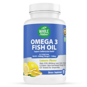 Etiqueta frontal de Omega 3 Fish Oil