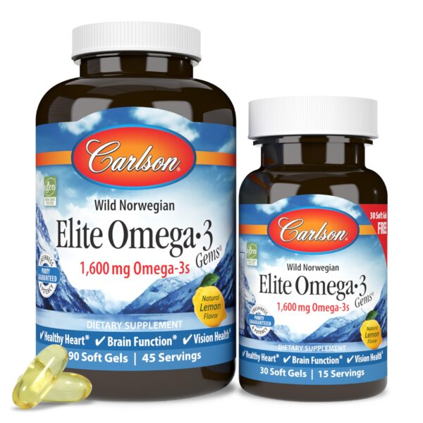 Version 1.0.0 Omega-3 Gems frasco de Carlson