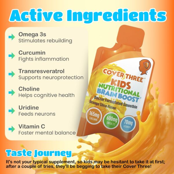 20 sobres de omega-3 para niños