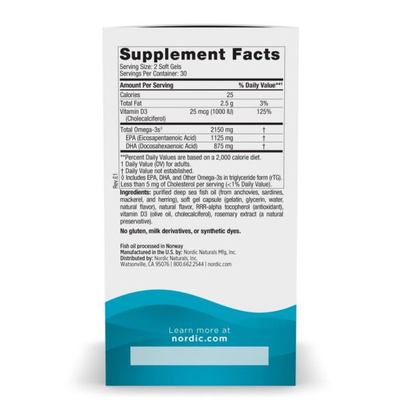 Cápsulas suaves Omega-3 limon