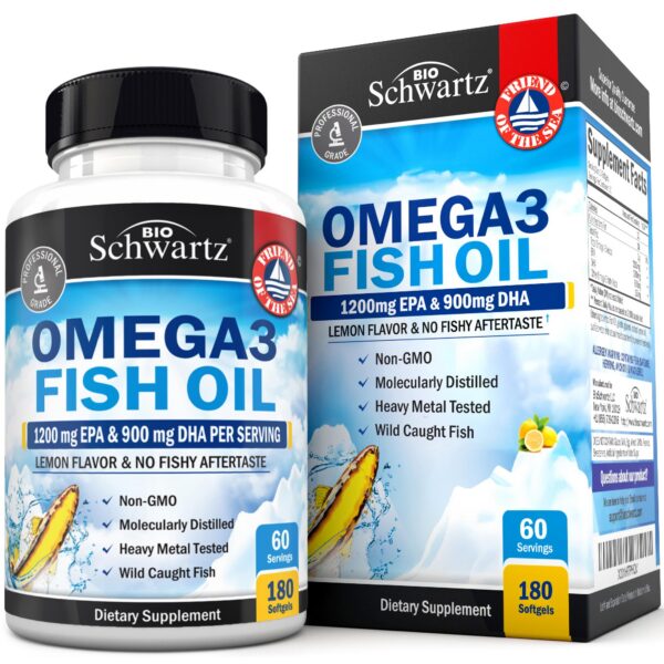 Omega 3 triple fortaleza frasco y etiqueta