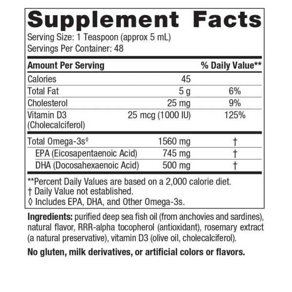 Botella de Omega-3D con gotero