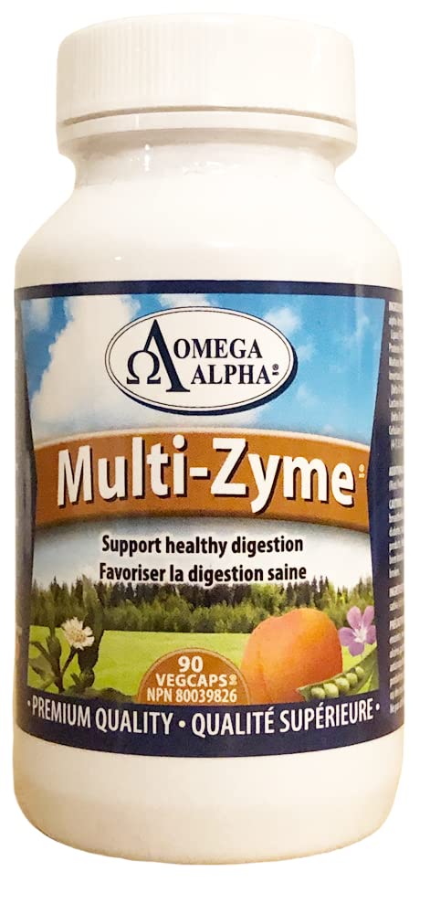 Version 1.0.0 Frasco de Omega Alpha Multi-Zyme 90 cápsulas