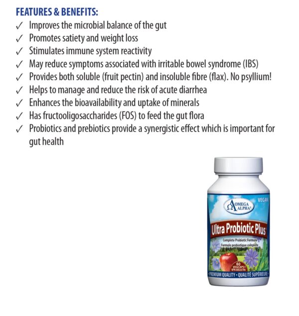 Version 1.0.0 Omega Alpha suplemento probiótico 8 cepas digestión sana