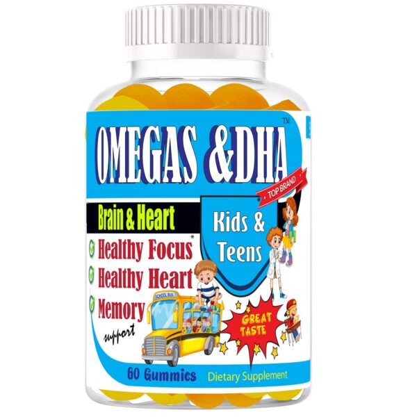 Gomitas Omega-3 DHA para niños frasco