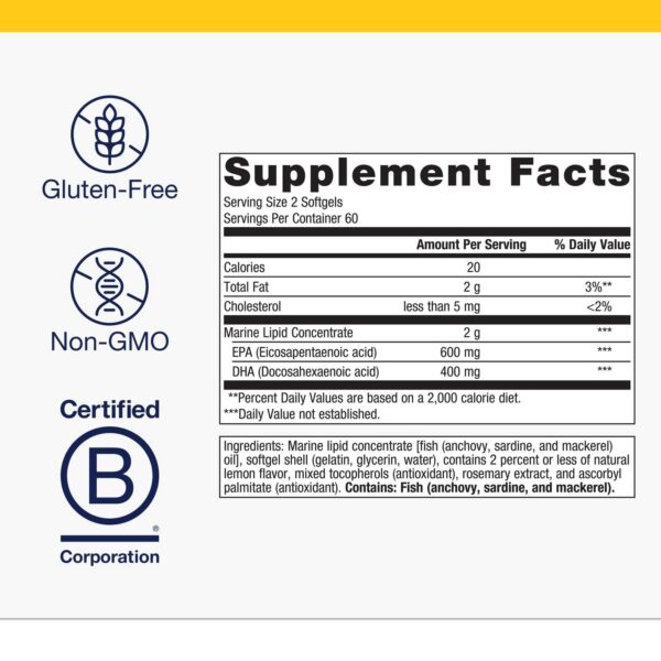 Etiqueta OmegaGenics EPA-DHA 500