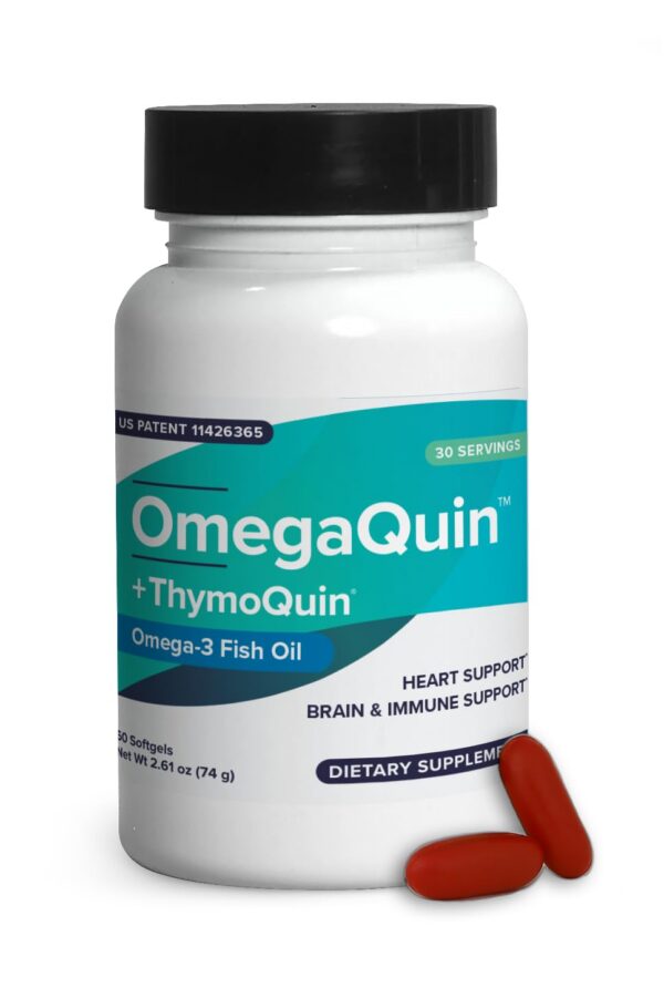 Frasco OmegaQuin omega-3 frontal