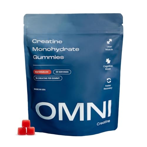 Version 1.0.0 Frente del envase OMNI Creatine gomitas sabor sandía