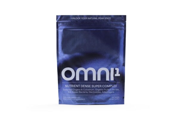 Botella OMNI1 Super Complex multivitamínico con órganos de res y adaptógenos