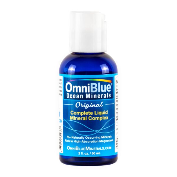 OmniBlue Ocean Minerals botella y gotero