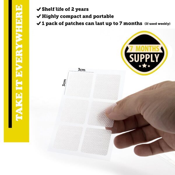 Parche calcáreo adhesivo