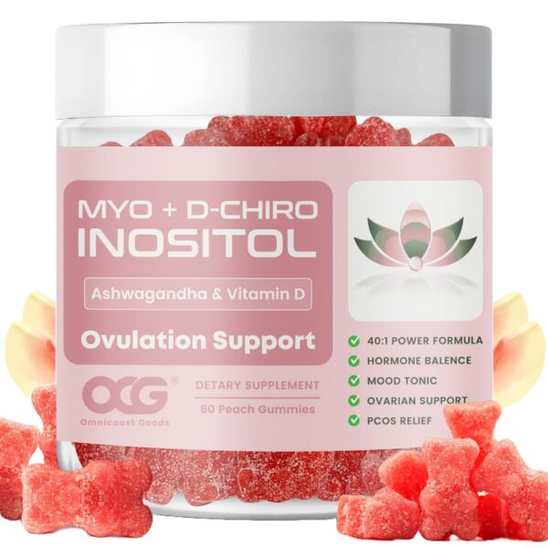 OMNICOAST GOOD gomitas Myo-D-Chiro Inositol con Ashwagandha frasco