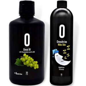 Version 1.0.0 Paquete Omnitrition AM y PM con vitamina líquida y Nite Lite
