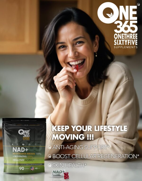 Version 1.0.0 Etiqueta con NR y Resveratrol en gomitas NAD