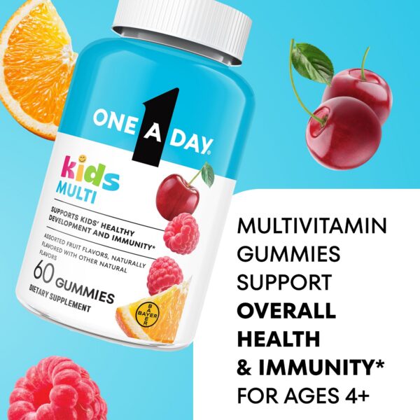 Gomitas de multivitamínico para niños en frasco