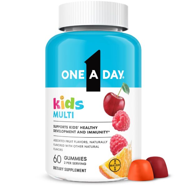 One A Day Kids Multivitamin Gummies frasco frontal