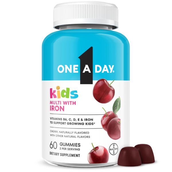 One A Day Kids Multivitamin con Hierro botella frontal