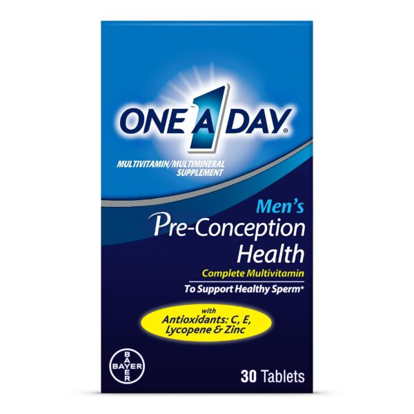 One A Day multivitamínico preconcepción para hombres 30 cápsulas