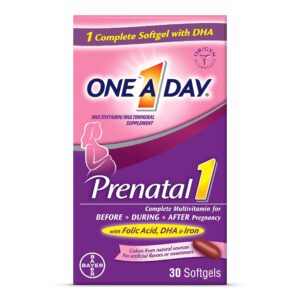 ONE A DAY Prenatal 1 multivitamínico para mujeres caja roja