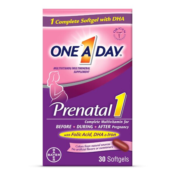 ONE A DAY Prenatal 1 multivitamínico para mujeres caja roja