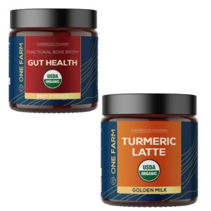 One Farm cúrcuma orgánica mezcla salud digestiva envase frontal