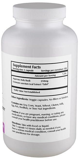 Detalle cápsulas Nano Holy Basil para absorción mejorada