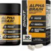 Version 1.0.0 Frasco negro de ONNIT Alpha Brain 30 cápsulas