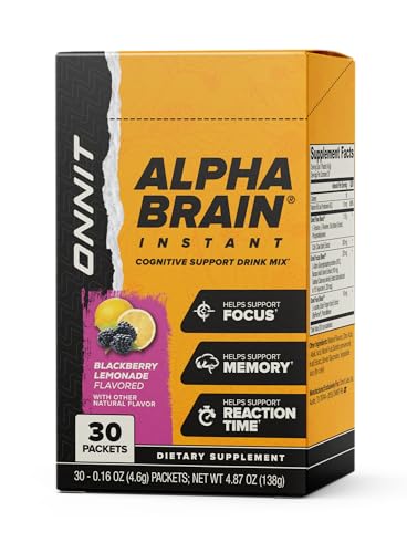 Etiqueta de ingredientes Alpha BRAIN Instant