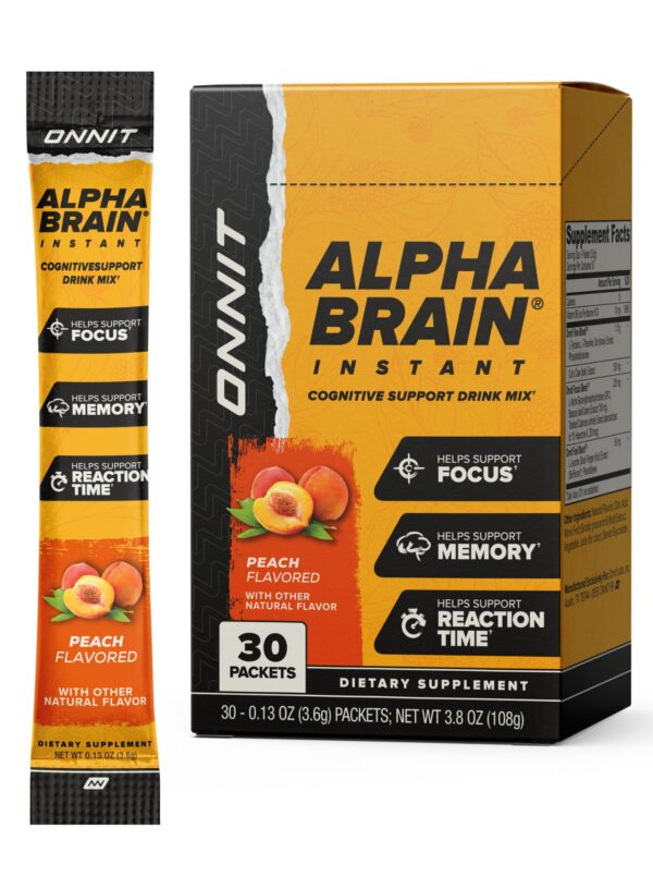Frasco Alpha Brain Instant sabor durazno