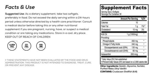 Frasco de 60 cápsulas ONNIT Krill Oil