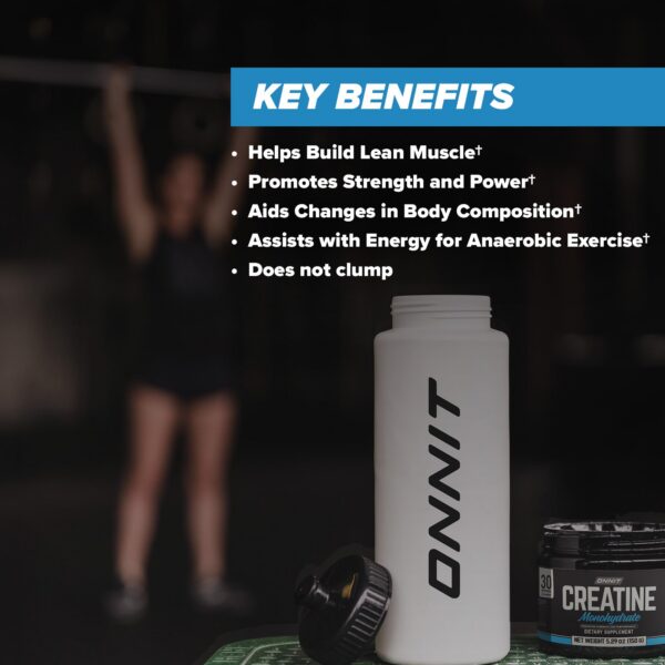 Frasco con 30 porciones ONNIT Creatine Monohidrato Powder