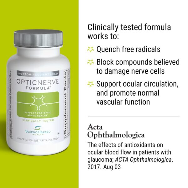 Etiqueta del producto Optic Nerve Formula