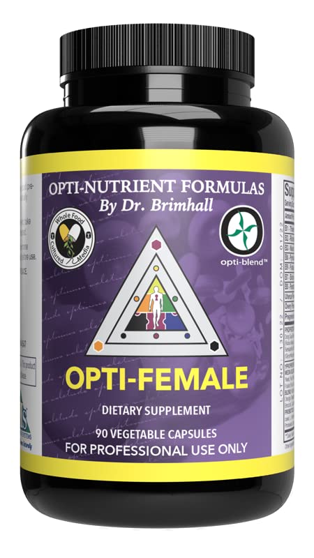 Version 1.0.0 Frasco de Opti-Female y cápsulas