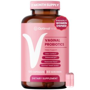 botella de probióticos vaginales optimal prime 120 cápsulas