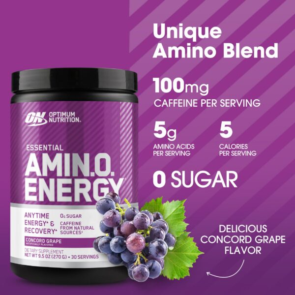 Version 1.0.0 Optimum Nutrition Amino Energy frasco
