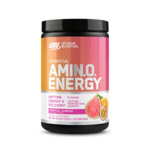 Optimum Nutrition Amino Energy empaque frontal Tropical