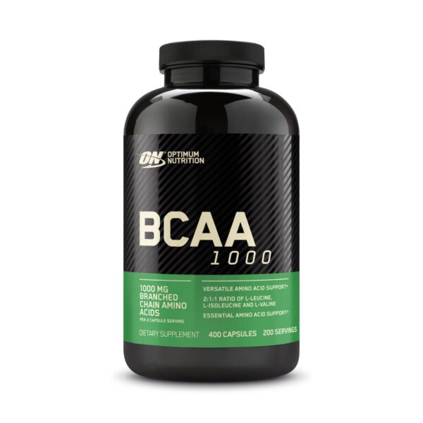 Frente de Optimum Nutrition BCAA 1000 cápsulas