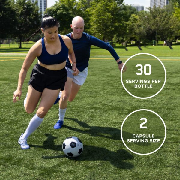 Frasco con etiqueta roja de BCAA