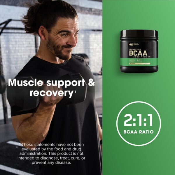 Etiqueta de Optimum Nutrition BCAA Powder