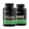 Frontal del paquete Optimum Nutrition con creatina y HMB