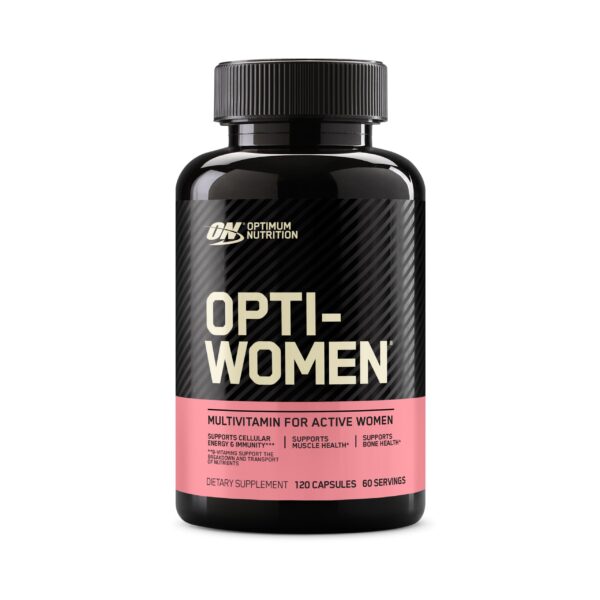 Envase Optimum Nutrition Opti-Women multivitamínico para mujeres