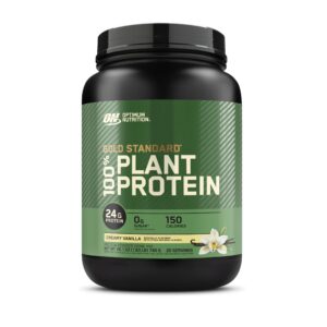 Frente del empaque Optimum Nutrition Plant Based Protein Vanilla