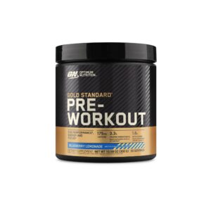 Frente del frasco Optimum Nutrition Gold Standard Pre-Workout