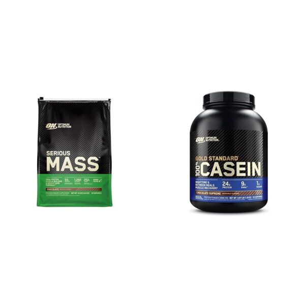 Version 1.0.0 Frente del envase Optimum Nutrition Serious Mass polvo proteico
