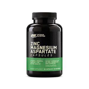 Envase Optimum Nutrition Zinc Magnesium Aspartato 90 tabletas frontal